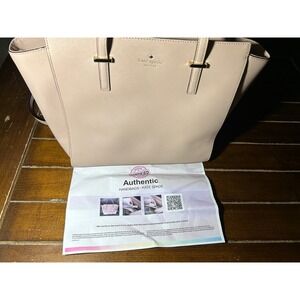 Kate Spade Pink Leather Tote Bag‎ Authentic Verified Designer Handbag